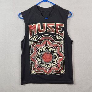 Men's Muse Cutoff Tank Top Shirt Size S